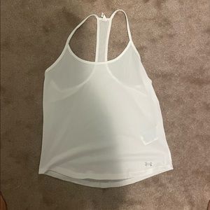Under Armor tank top with see through back